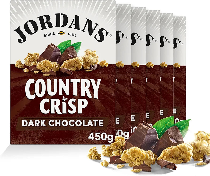Jordans Country Crisp Dark Chocolate Breakfast Cereal (6x450g)