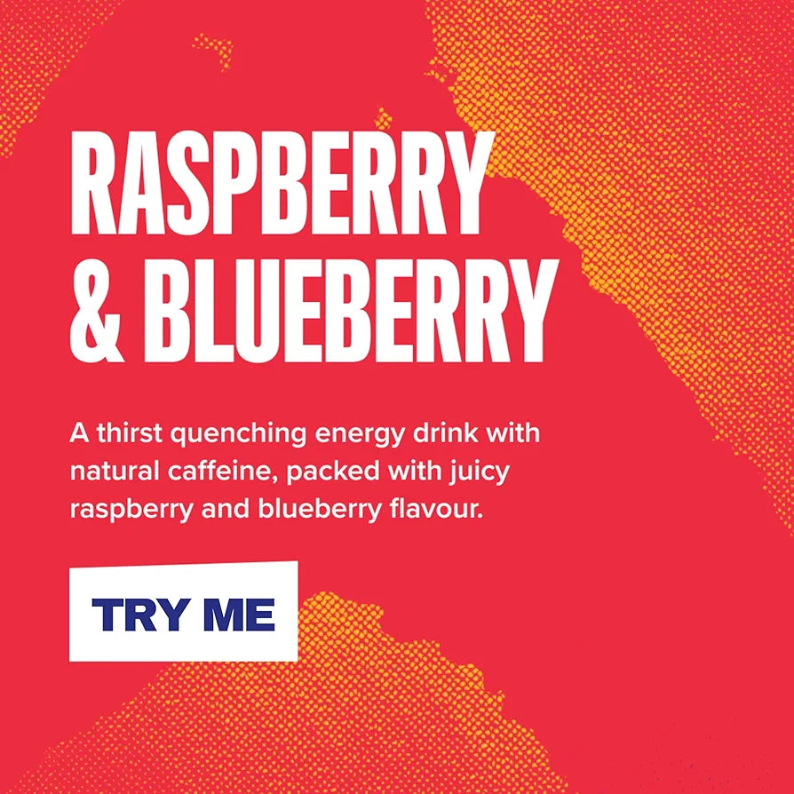 Rubicon RAW Raspberry & Blueberry Energy Drink (12x500ml)