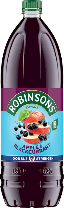 6 X 1.75L Robinsons Double Strength Apple & Blackcurrant No Added Sugar Squash BBE Jun 25 Sale Price £6
