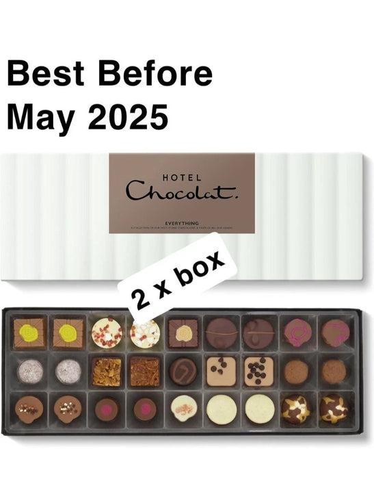 2X Hotel Chocolat everything Sleekster 295g - 27-Piece Milk, Dark and White Liqueur Chocolate Box - Suitable for Vegetarians - Gifts for Birthday, Thank...