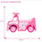 EVO My First Foot-To-Floor Unicorn Car | Ride-On Vehicle Toy for Toddlers &amp; Kids