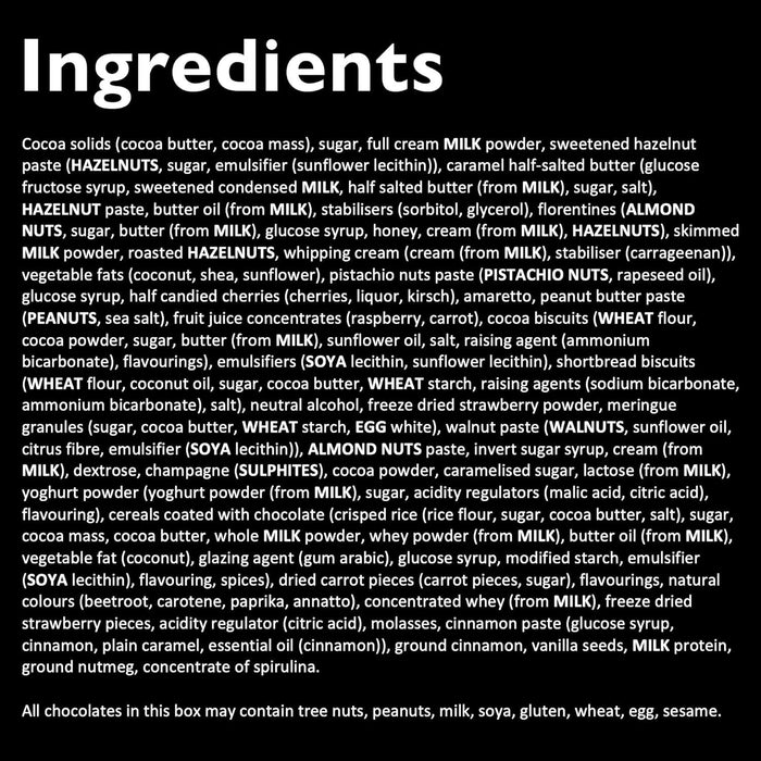 Hotel Chocolat Everything Sleekster 355g - Assortment of 27 Milk    BBE 01-26 RRP £29.99 Sale price £17.99