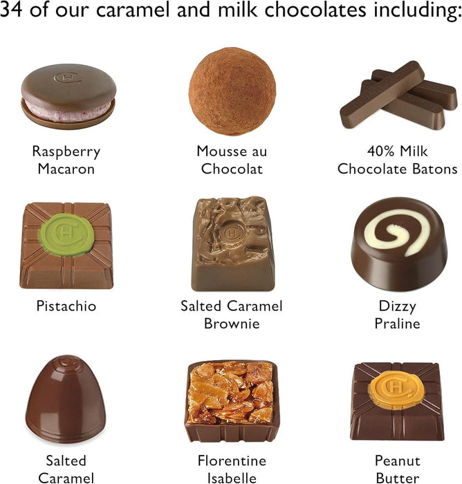 2X340G Hotel Chocolat Milk to Caramel Sleekster - 34-Piece Milk and Caramel Chocolate Box - Chocolate Gift for Birthday, Thank You, Congratulations, Anniversary - Gifts for Her and Him  BBE 11-25 RRP £49.99 Sale price £21.99
