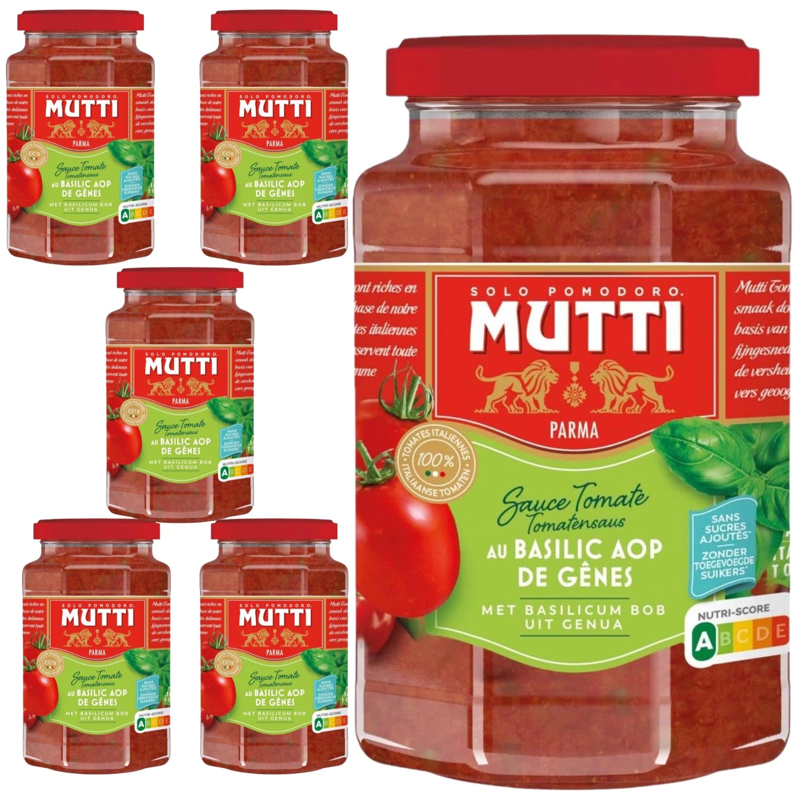 6 X 400g Mutti Pasta Sauce Rossoro Tomato With Genovese Basil Pdo  bbe 12-26 rrp £18.99 sale price £11.50