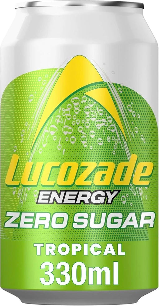24X330ml Lucozade Energy Zero Sugar Drink Tropical  BBE 05-26 RRP £11 Sale price £7.99