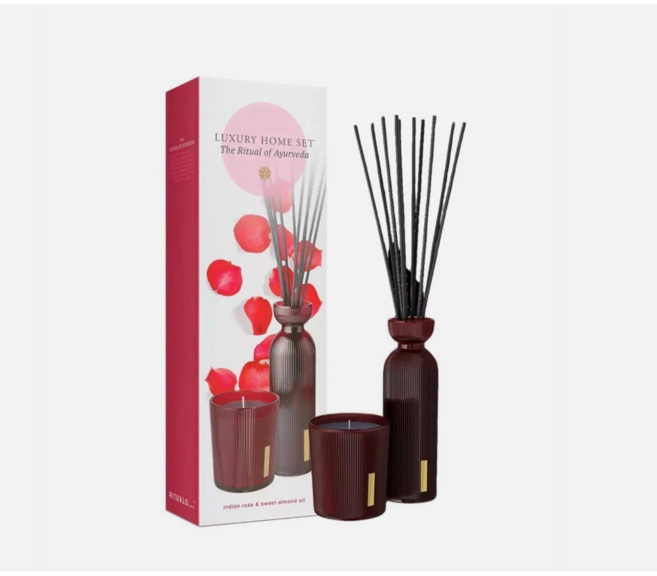 Ritual of Ayurveda Luxury Home Gift Set - 250ml Diffuser and 290g Candle  RRP £49 Sale price £29.99