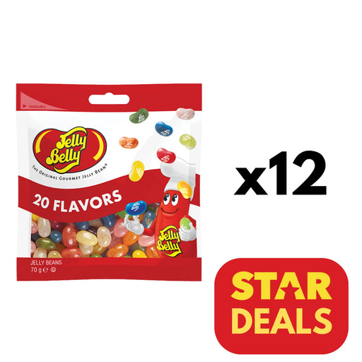 12X70g Jelly Belly 20 Assorted Flavours Jelly Beans  BBE 09-26 RRP £19.99 Sale price £13.99 free shipping