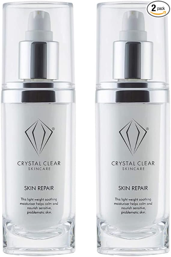 Crystal Clear Skincare Skin Repair Moisturiser - Lightweight for Sensitive Problematic Skin 60ml