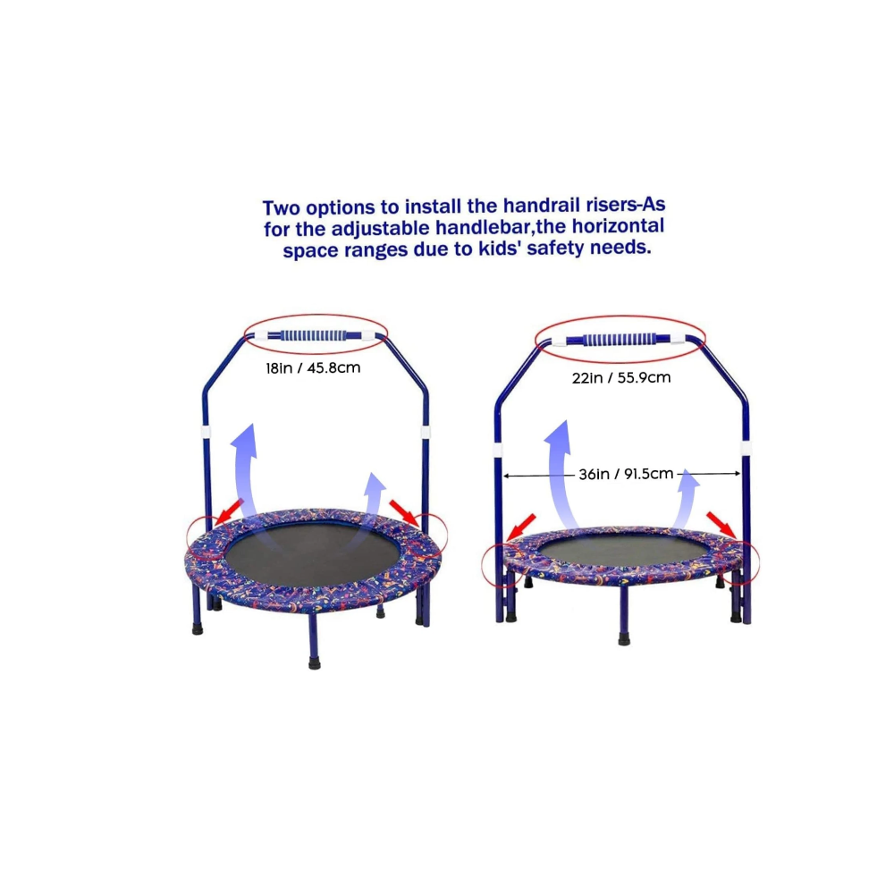 Kids Trampoline Mini Noise-Free Trampoline Indoor/Outdoor Rebounder 36" (Free Shipping)