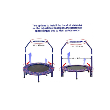 Kids Trampoline Mini Noise-Free Trampoline Indoor/Outdoor Rebounder 36" (Free Shipping)