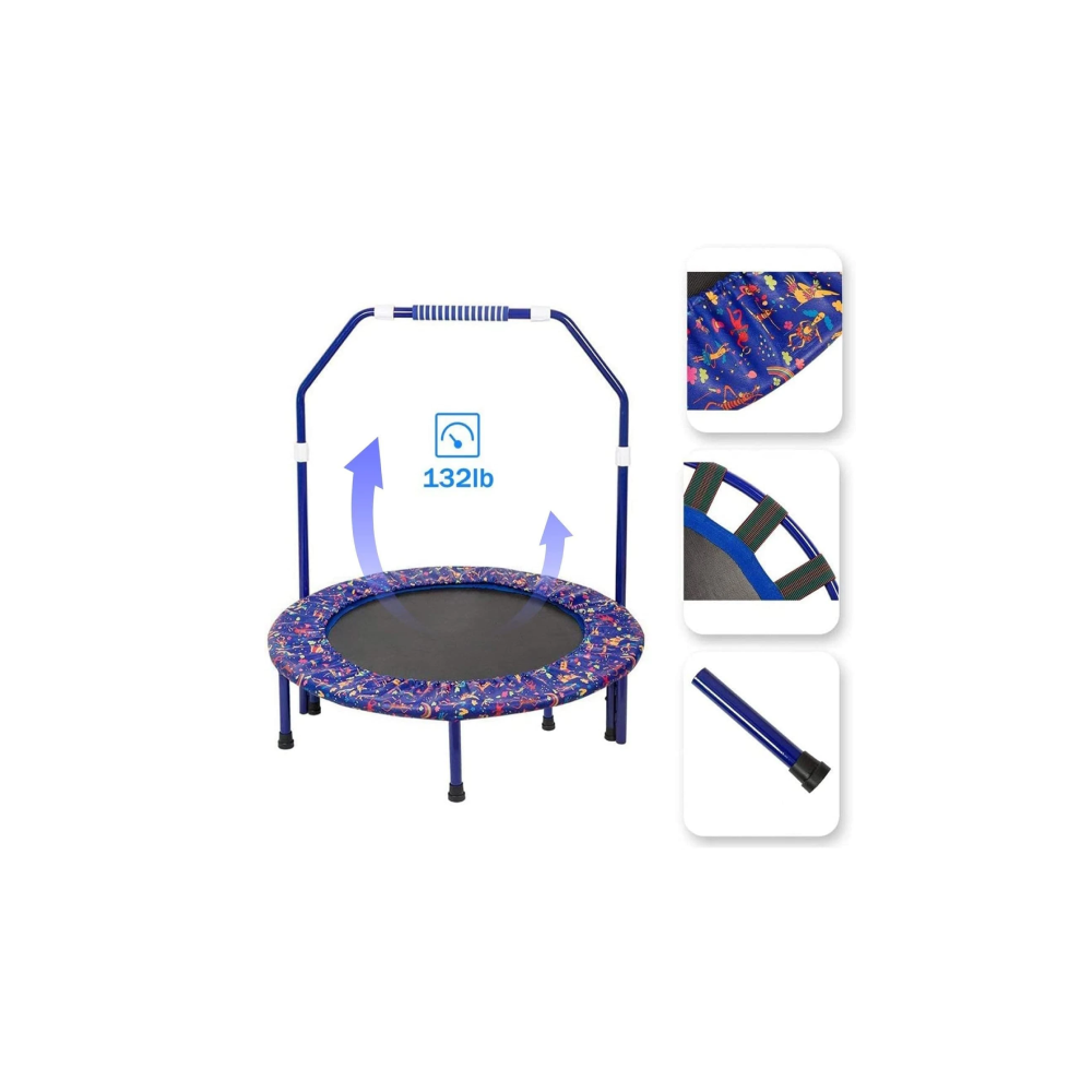 Kids Trampoline Mini Noise-Free Trampoline Indoor/Outdoor Rebounder 36" (Free Shipping)