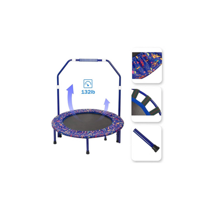 Kids Trampoline Mini Noise-Free Trampoline Indoor/Outdoor Rebounder 36" (Free Shipping)