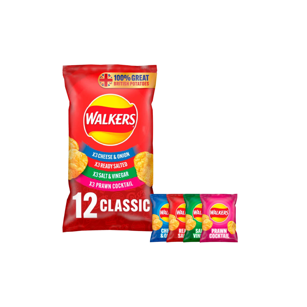 Walkers 12 Classic Pack (12x25g)