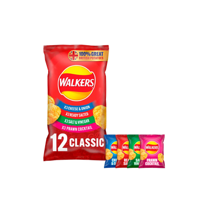 Walkers 12 Classic Pack (12x25g)