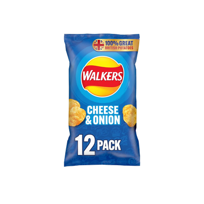Walkers 12 Pack Cheese & Onion (12x25g)