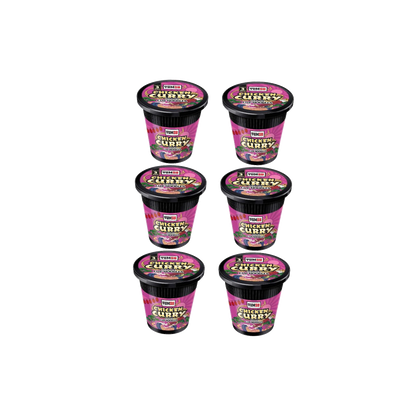 Yumsu Halal Certified Instant Chicken Curry Flavoured Noodles (6x60g)