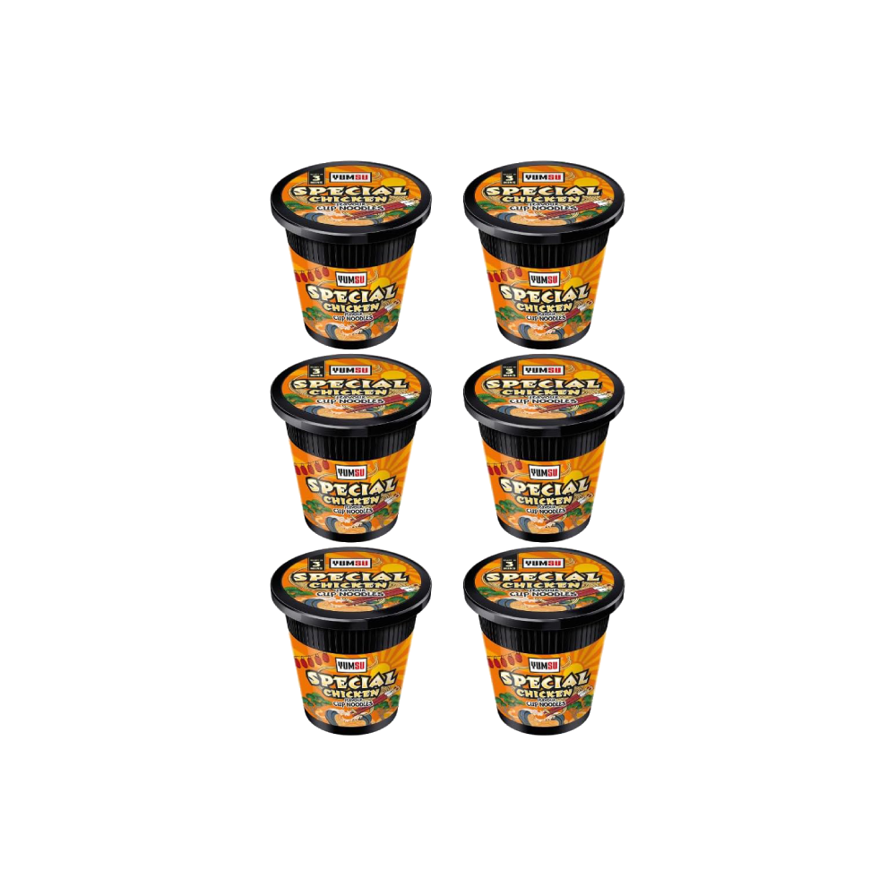 Yumsu Halal Certified Instant Special Chicken Flavoured Noodles (6x60g)