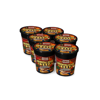 Yumsu Halal Certified Instant Oriental Beef Style Flavoured Noodles (6x60g)